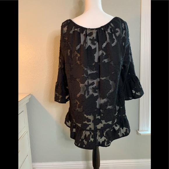 Style and Co. Black Blouse - Picture 2 of 6